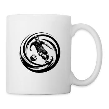 Fussballer Fussball Spieler Sport - Tasse - Weiß - Rechts