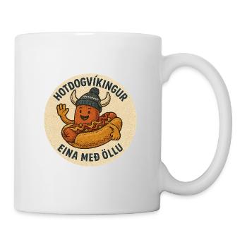 Hot Dog Viking – Icelandic Hot Dog - Iceland - Mug - white - Right