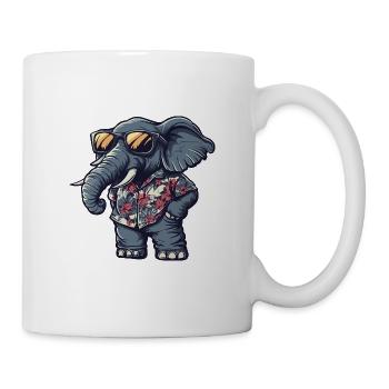Mammut Bande dessinée Vacances - Mug blanc - blanc - Droite