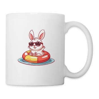 Hase Comic Cool - Tasse - Weiß - Rechts