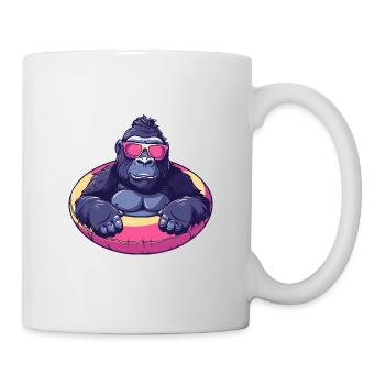 Gorilla Comic Cool - Tasse - Weiß - Rechts