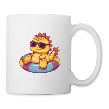 Dinosaure Stegosaurus Bande dessinée Cool - Mug blanc - blanc - Droite