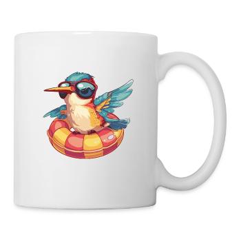 Kolibri Vogel Comic Cool - Tasse - Weiß - Rechts