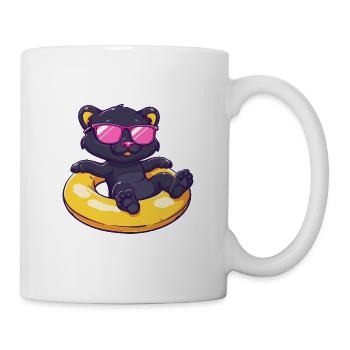 Panther Comic Cool - Tasse - Weiß - Rechts