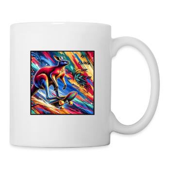 Kathy Sophia kangaroo t-shirts  - Mug - white - Right