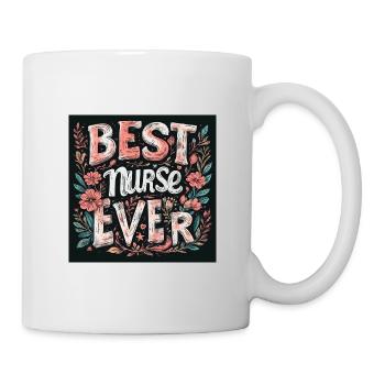 Wahre Krankenschwester, immer loyal - Tasse - Weiß - Rechts