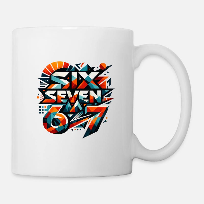Explosion géométrique de 67 couleurs - Mug blanc - blanc