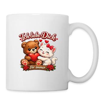 Valentine's Day Gift – I Love You Forever - Mug - white - Right