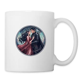 L’amour du chevalier sous les étoiles - Mug blanc - blanc - Droite