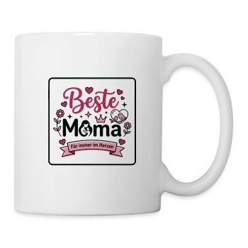 Beste Mama – Für Immer Im Herzen - Tasse - Weiß - Rechts
