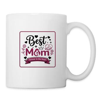 Beste Mama für immer im Herzen - Tasse - Weiß - Rechts