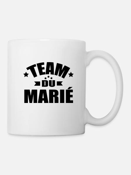 team du marié - Mug blanc - blanc