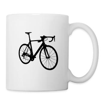 Motif de vélo de route comme cadeau pour les cyclistes - Mug blanc - blanc - Droite