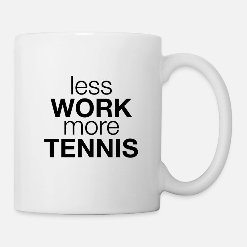 Tennis - Tasse - Weiß