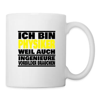 lustiger Spruch Physiker Abschluss Geschenk Idee - Tasse - Weiß - Rechts