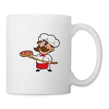 Pizza Bäcker Pizzeria - Tasse - Weiß - Rechts