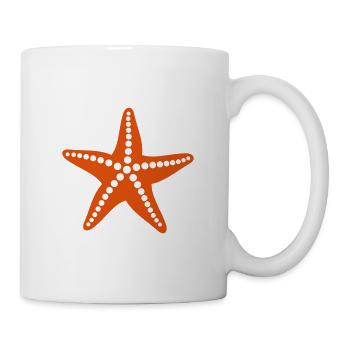 Étoile de mer - Mug blanc - blanc - Droite