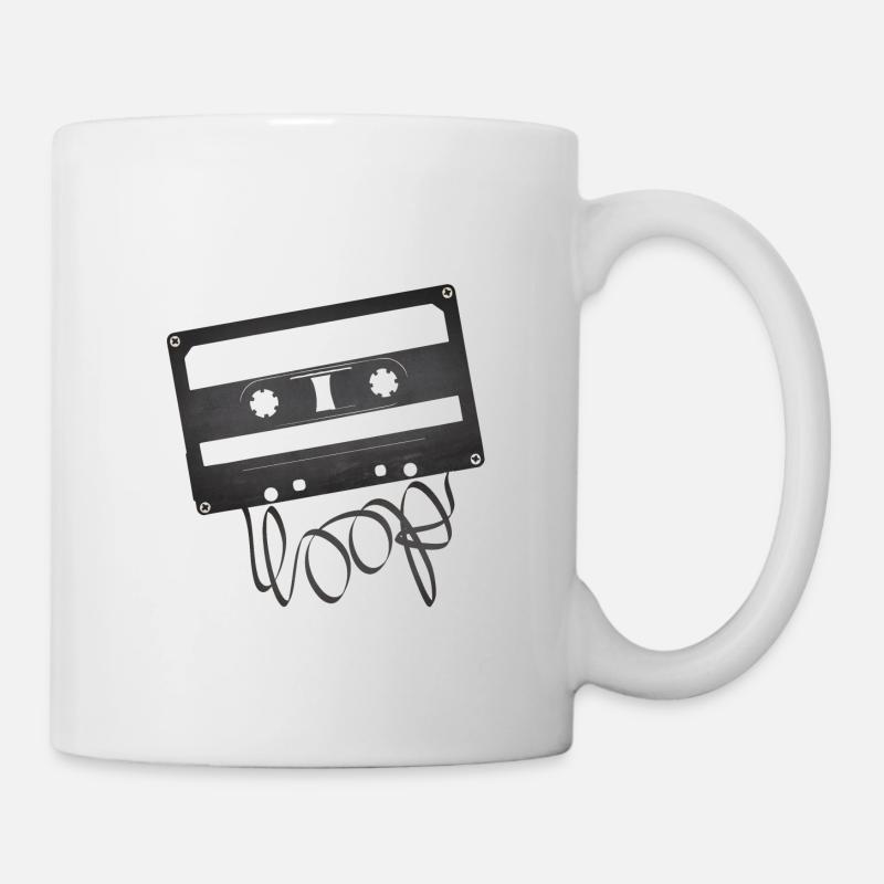 Audio cassette loop - Mug - white