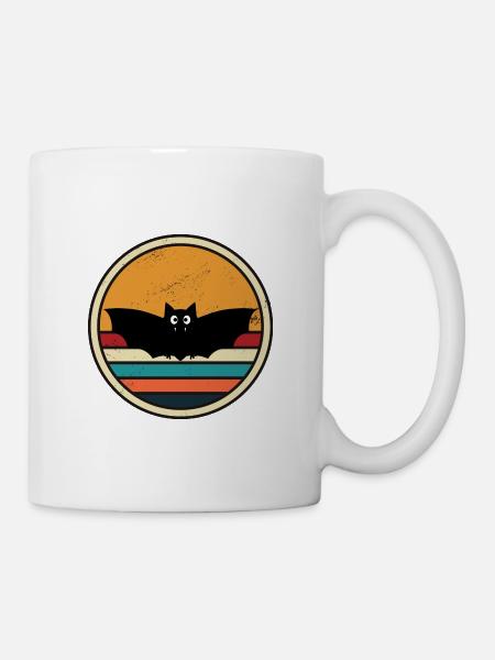 Retro Bat - Tasse - Weiß