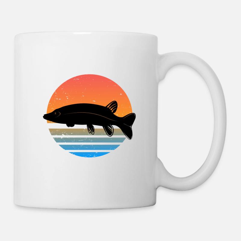 Predatore pesca il luccio retrò - Tazza - bianco