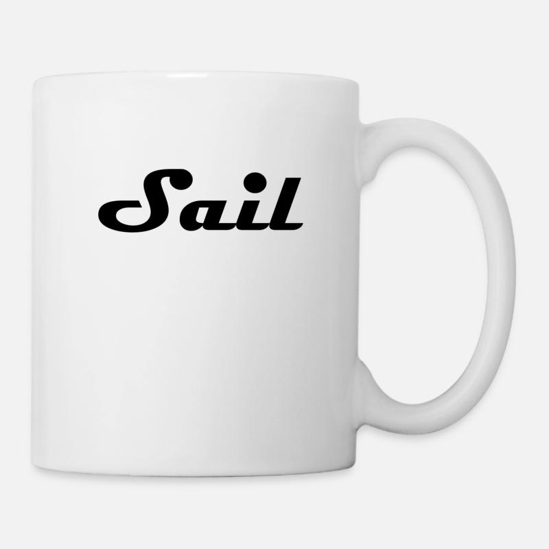 Sail black - Tasse - Weiß
