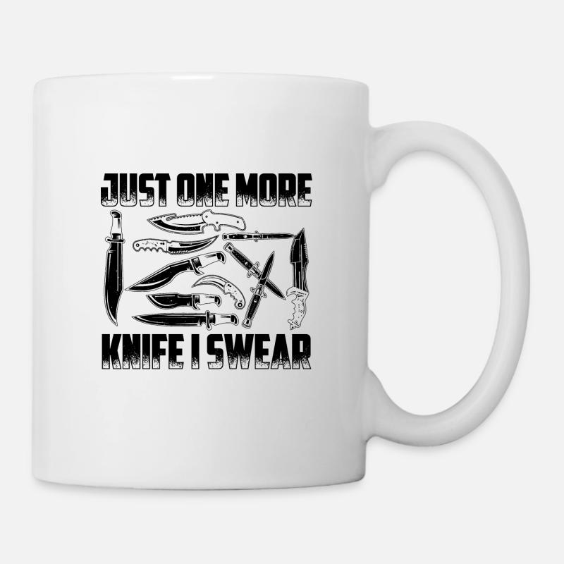 Cadeaux de collectionneur de couteaux | Collection de couteaux anciens - Mug blanc - blanc