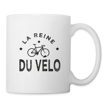Cadeau velo humour la reine du vélo cycliste - Mug blanc - blanc - Droite