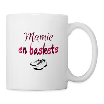 Mamie en baskets. Cadeau humour femme - Mug blanc - blanc - Droite
