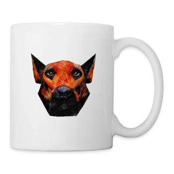 Hundeporträt Aquarellmalerei #dog - Tasse - Weiß - Rechts