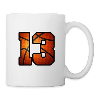 Enfants 13e anniversaire Joueur de basket-ball 13 ans - Mug blanc - blanc - Droite