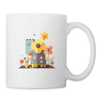 Flower Power Green Energy 1 - Tasse - Weiß - Rechts
