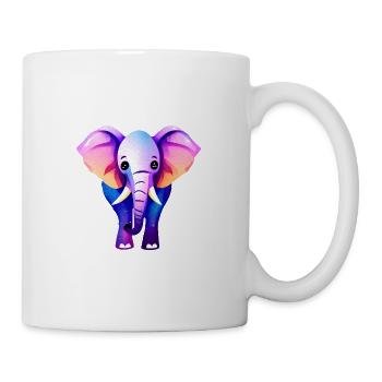 Süßer Elefant - Tasse - Weiß - Rechts