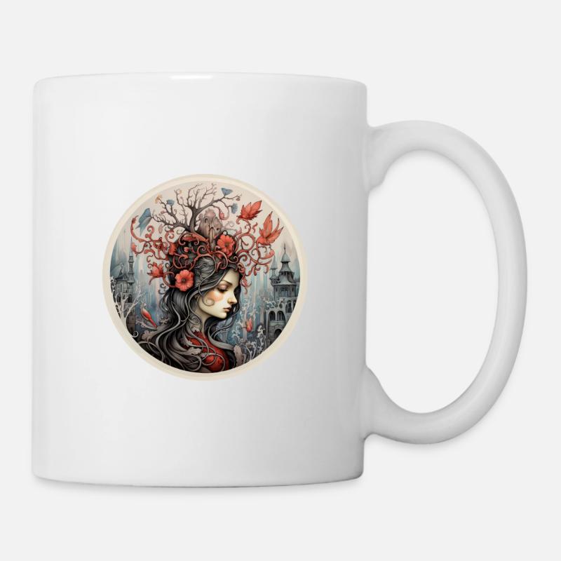 Mère Nature Terre Mère Nature Déesse Féminité 2 - Mug blanc - blanc