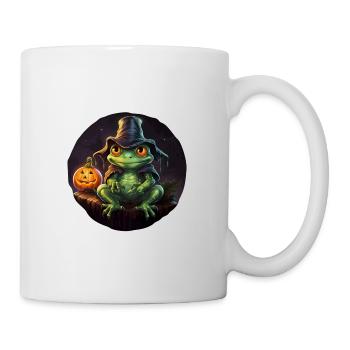 Halloween Frosch - Tasse - Weiß - Rechts