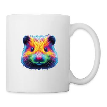 Hamster Neon Kopf - Tasse - Weiß - Rechts