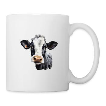 Kuhkopf - Tasse - Weiß - Rechts