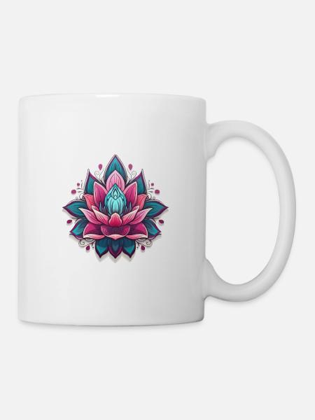 Lotus - Tasse - Weiß