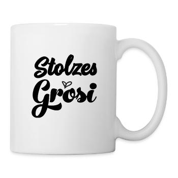 Stolzes Grosi Schweiz Oma Schweiz Großmami - Tasse - Weiß - Rechts