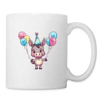 Esel Geburtstag Baby - Tasse - Weiß - Rechts
