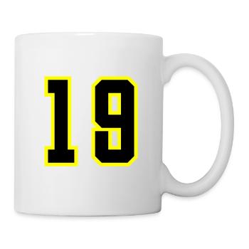 19 Number Leotard - Mug - white - Right