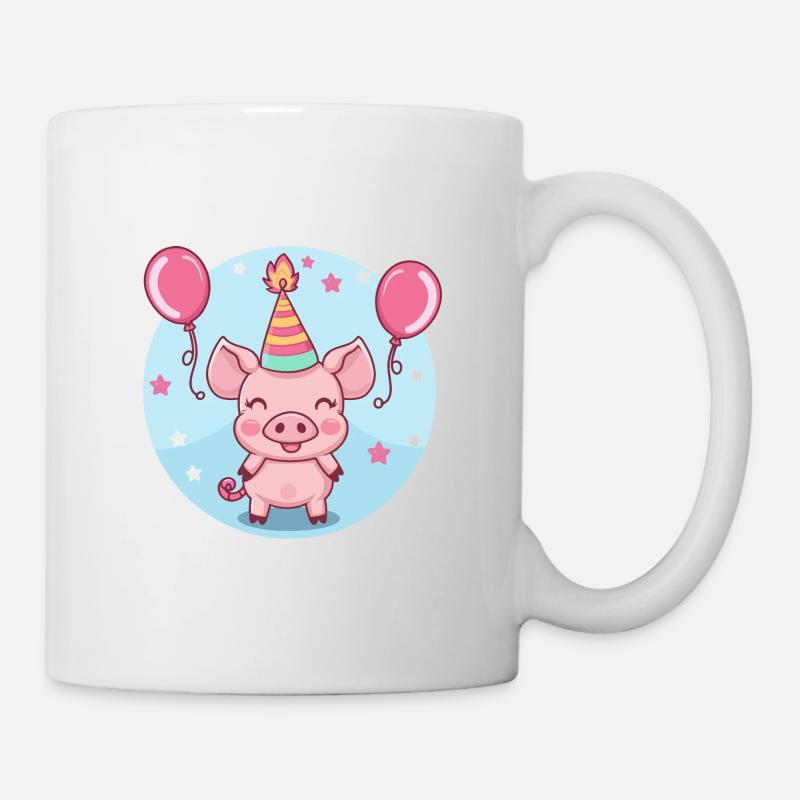Pig Birthday Baby Wild Boar - Mug - white