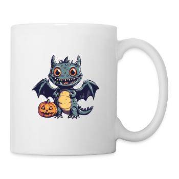 Drache Halloween Comic Lustig - Tasse - Weiß - Rechts