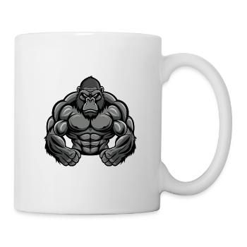 Muscles de gorille Fitness - Mug blanc - blanc - Droite