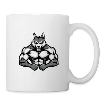 Husky Dog Muscles Fitness - Mug - white - Right