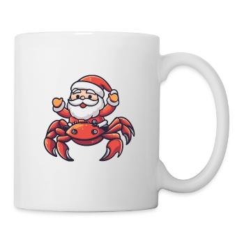 Crabe Crabe Père Noël - Mug blanc - blanc - Droite