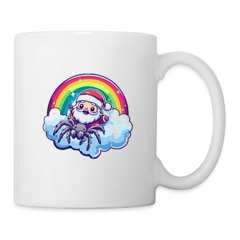 Tarantula Weihnachtsmann Regenbogen - Tasse - Weiß - Rechts