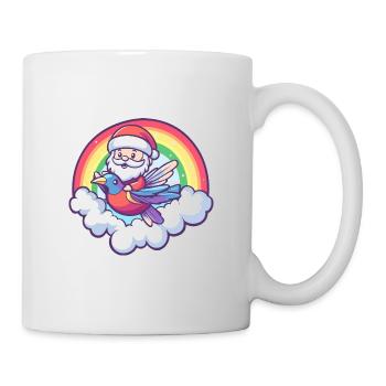 Hummingbird Bird Santa Claus Rainbow - Mug - white - Right