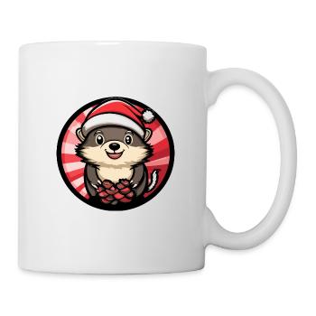 Hérisson Noël Noël - Mug blanc - blanc - Droite