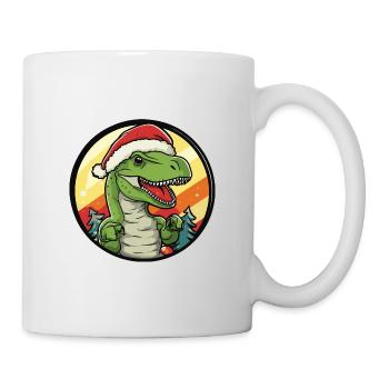 Dinosaure T-Rex Noël - Mug blanc - blanc - Droite