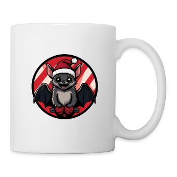 Noël de la chauve-souris Noël - Mug blanc - blanc - Droite